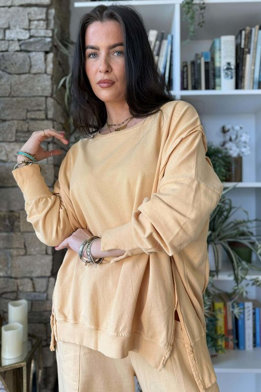 Lagen Chill Sweatshirt Soft Tuscan /5=